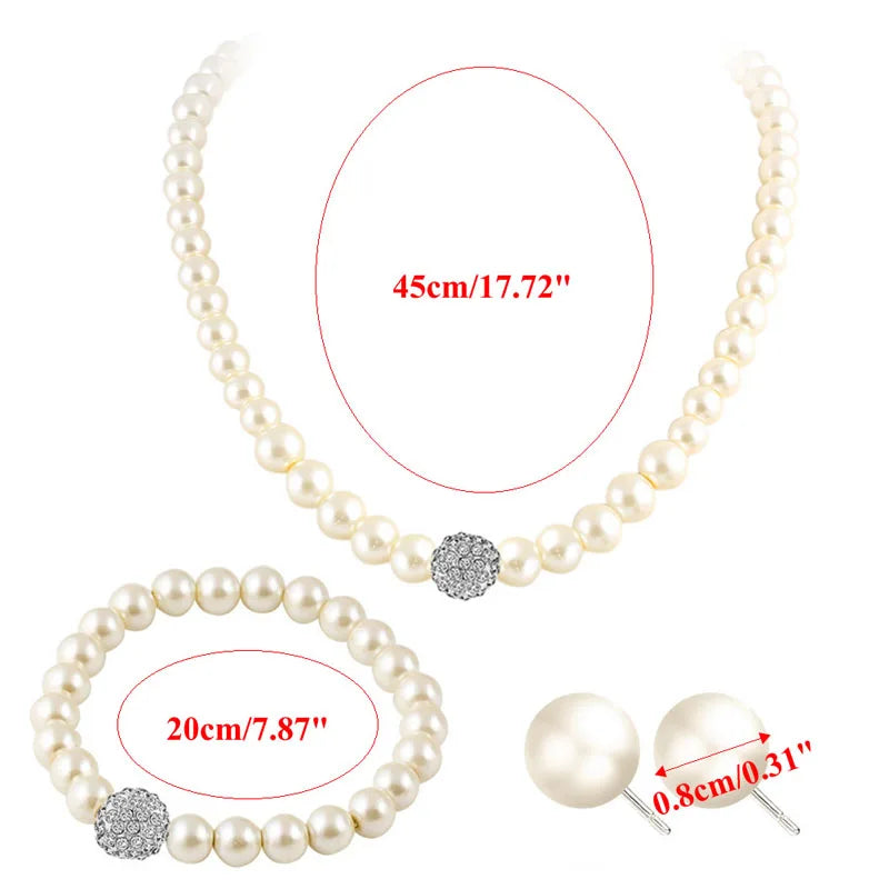 Womens Bride Wedding Jewelry Set Rhinestone