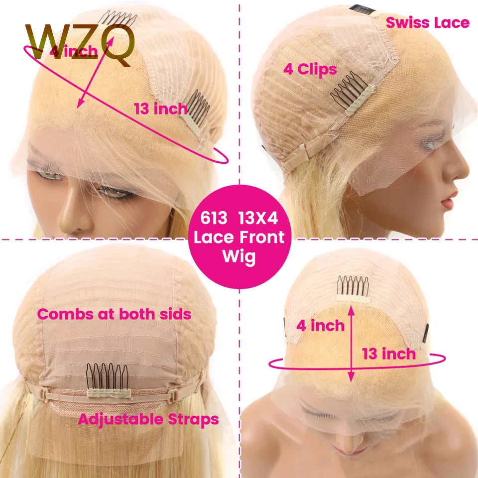 Straight Lace Front Wigs 180% HD Trans