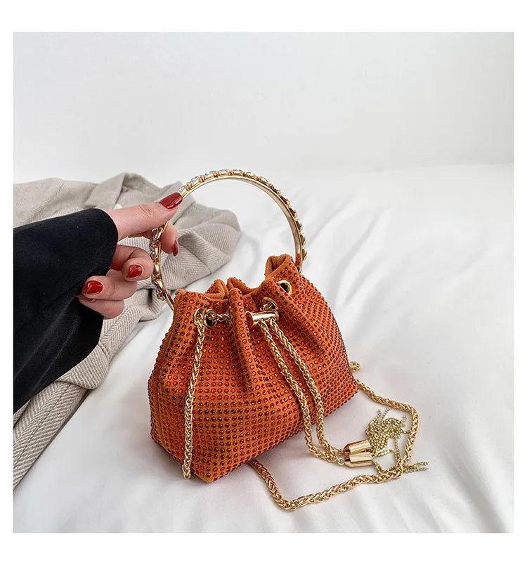 Luxury Diamonds Designer Party Handbag 2023 Tassel Chain Evening