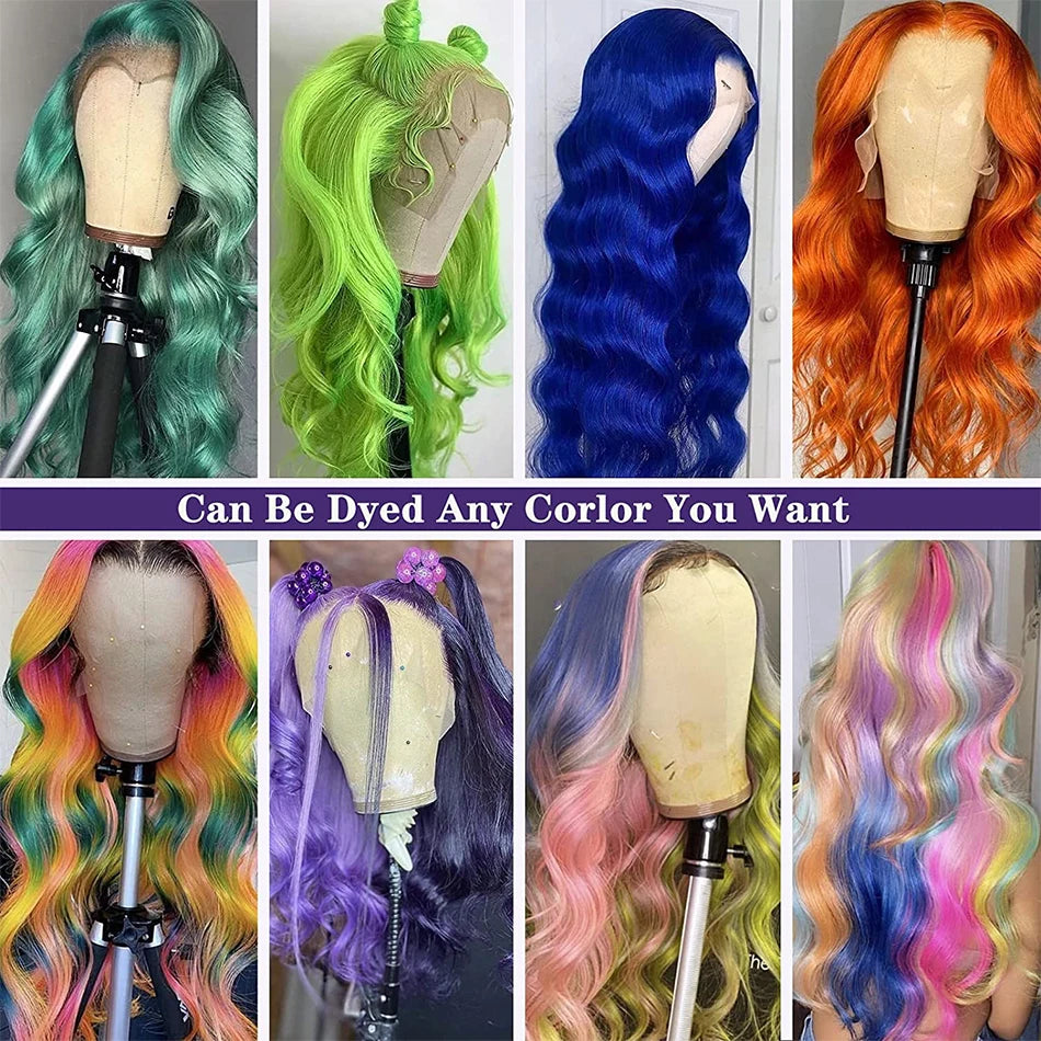 Wiggogo Blonde Lace Front Wig Human Hair Body Wave 613 Hd Lace Frontal Wig