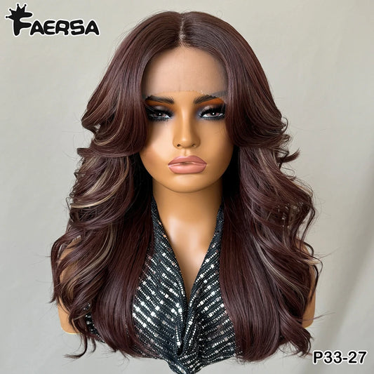Body Wave Layered Wigs With Bangs For Women