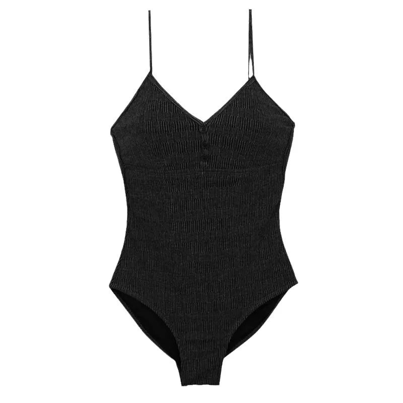 Blue One Piece Swimsuit Female 2024
