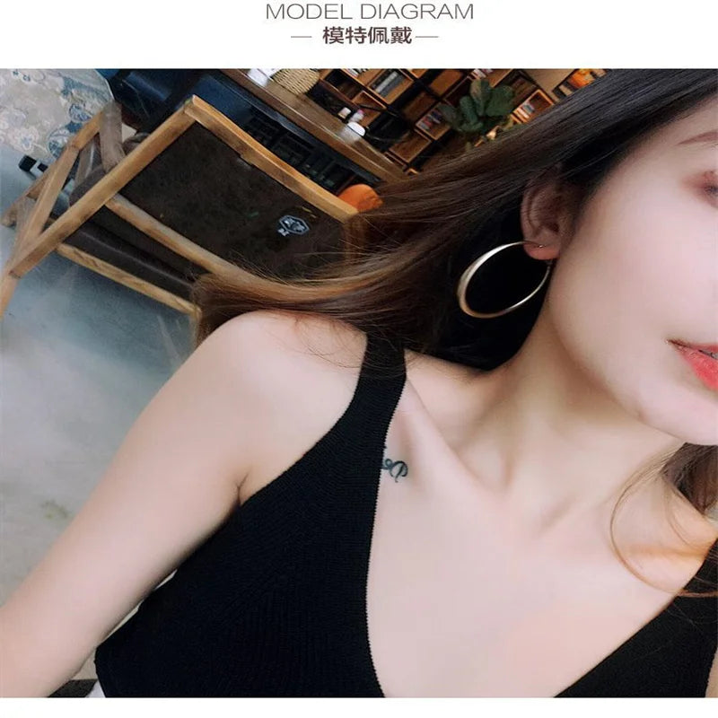 New Fashion 18K Gold Hoop Earrings For Women