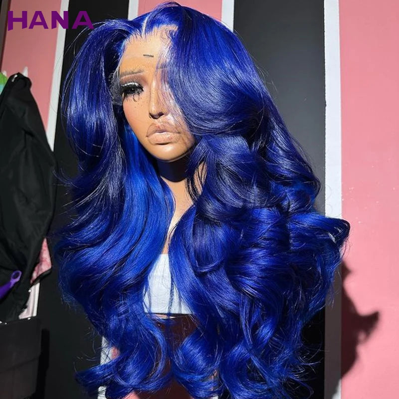 Midnight Blue Color Transparent Lace