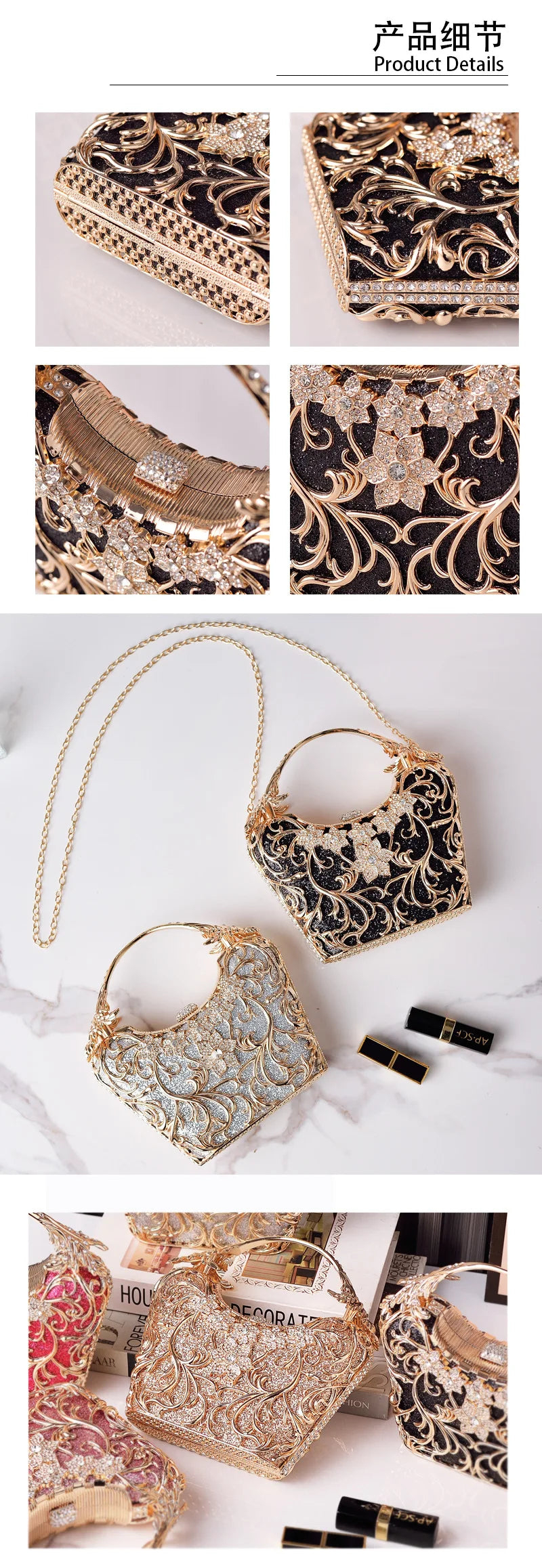 YoReAi New PU Fabric Shoulder Bags For Women Luxury Evening
