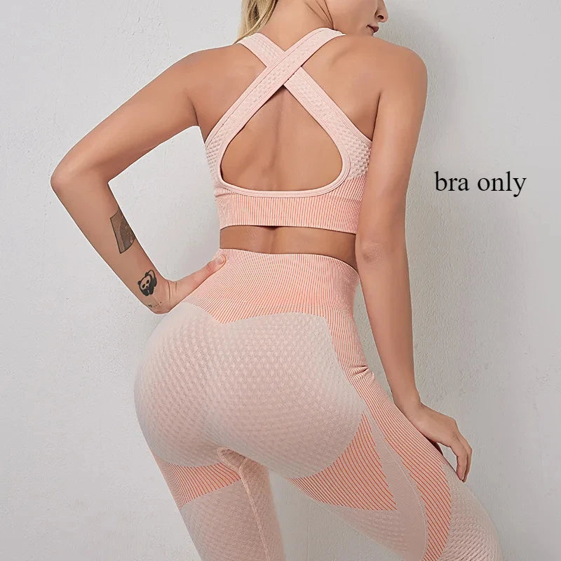 Gym Wear Yoga Top Bra Sports Outfits Seperately Sold Fitness Leggings