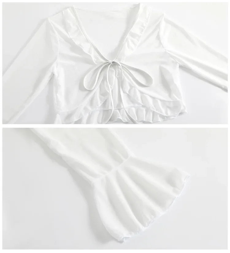 New Tenderness Sweet Cute Blue Halter Bikinis