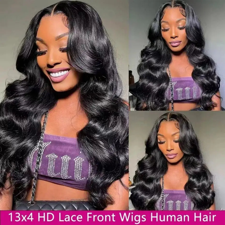 360 Full Lace Wigs For Ponytail Brazilian 30 32Inch Body Wave 13x4 13x6 HD Lace Front Wig