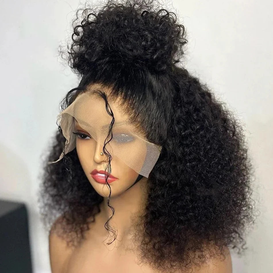 Kinky Curly Bob Cheap Wig Lace Frontal Human