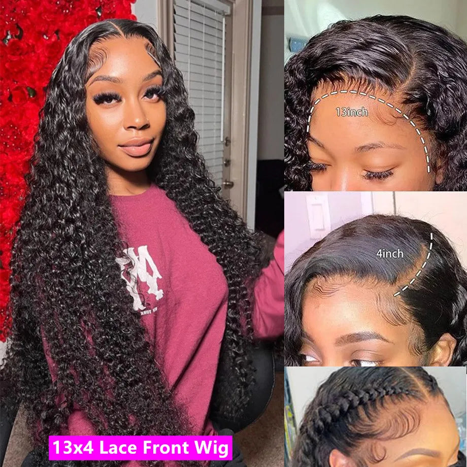 Deep Wave Frontal Wig 13x6 Hd Lace