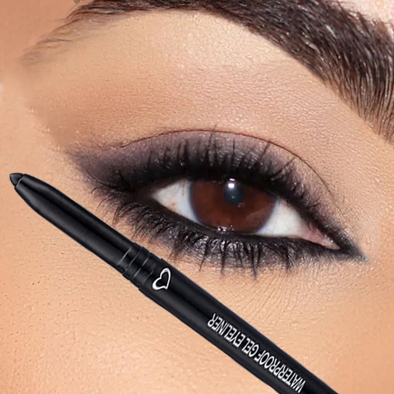 Waterproof Eyeliner Pen Smooth Matte Black Brown