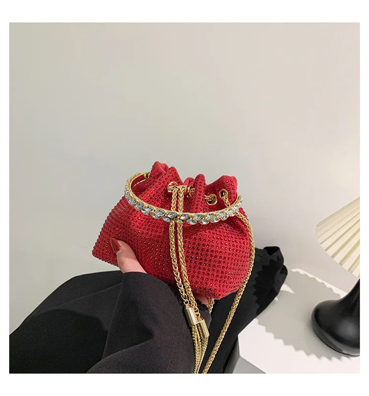 Luxury Diamonds Designer Party Handbag 2023 Tassel Chain Evening