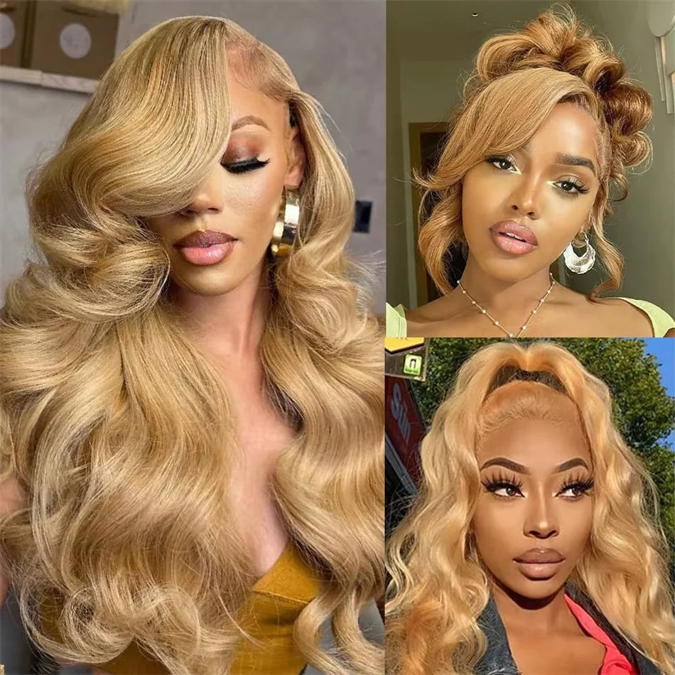 Honey Blond Body Wave 13x4 Lace Frontal